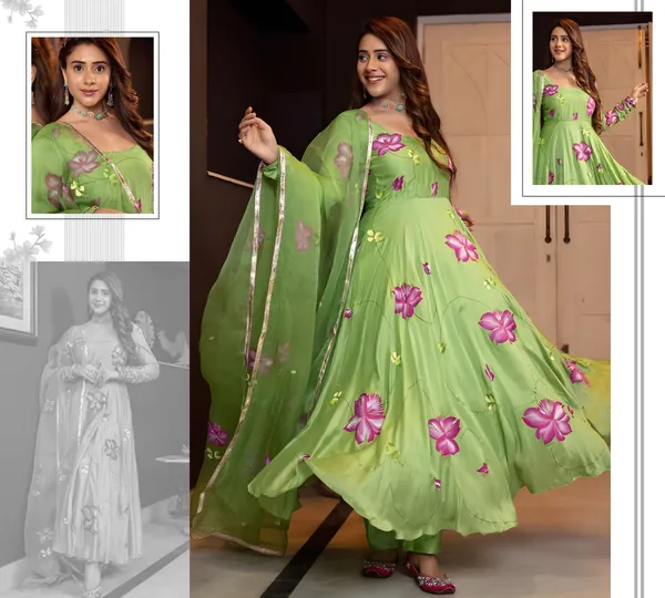 Pista_Digital_Printed_Flared_Kurti_with_Attached_Dupatta